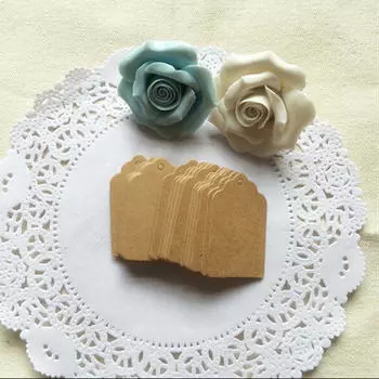 100X крафт-бумага бирки для подарков на день рождения этикетки коричневые открытки