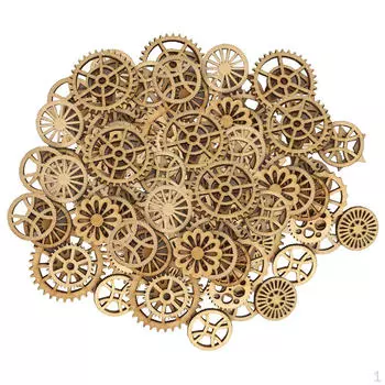 100x необработанные деревянные украшения смешанного размера для украшения своими руками