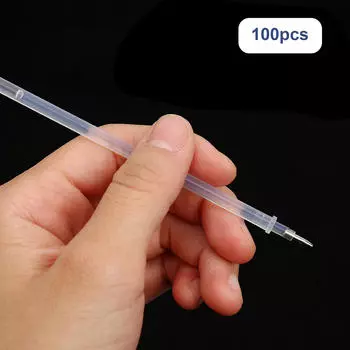 100x невидимых чернил для заправки ручек для рисования, офисных принадлежностей, 1 мм, круглый наконечник для письма, резки кожи