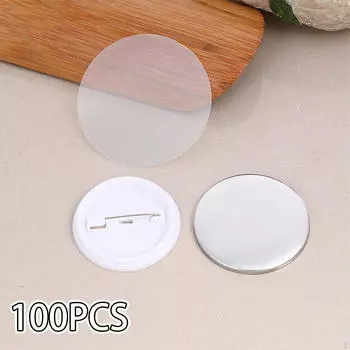100x прозрачная пленка для значков, аксессуары для изготовления кнопок своими руками, защитная крышка для значков