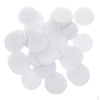 100x Высокое качество 40 мм Мягкий фетр круглой формы Поделки DIY Аппликации Одежда Прокладка - Белый