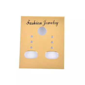 100X золотые профессиональные пластиковые серьги-гвоздики для ушей, держатель для карточек,