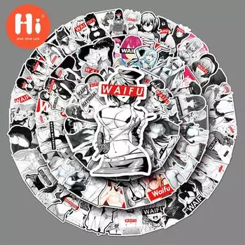101 Waifu наклейки с граффити для девочек персонализированные наклейки DIY чехол для телефона чехол для багажа наклейка водонепроницаемая