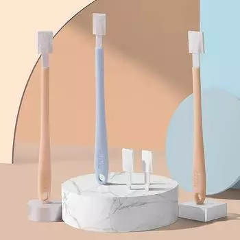 101pcs Disposable Household Multi-purpose Toilet Brush Set No Dead Corner Toilet Slot Brush Long Handle Toilet Cleaning Brush