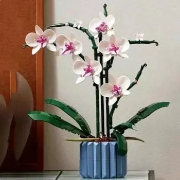 10311 Набор строительных блоков Мини-модель горшка для орхидеи Творческие идеи цветочного букета Собранные кирпичи своими руками Развивающие игрушки для детей