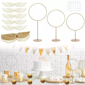 103 шт. шоколадных украшений для вечеринки волшебников, с 3 золотыми стойками ворот, 50 шт. золотых крыльев снитча для украшения шоколадных вафельных кексов с 50 шт. точек склеивания 1Set