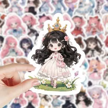 103 шт. симпатичных наклеек с изображением лоли/девочек для самостоятельного украшения блокнотов, ежедневников, бутылок с водой и поделок на тему аниме [high definition printing]