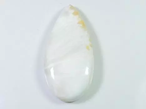 103Cts. Natural Scolecite Pear Shape Cabochon Loose Gemstone 25X58MM SK-1586