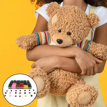 1040 шт. Пластиковые безопасные глаза и нос для плюшевых игрушек плюшевый мишка