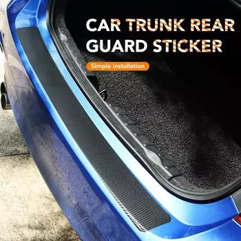104 см наклейки на задний бампер багажника автомобиля из углеродного волокна универсальные автомобильные полосы защиты от царапин и столкновений 1 шт. 3D104CM