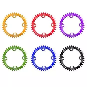 104BCD Узкая широкая велосипедная звездочка 38T Звездочка для горного велосипеда Аксессуары для горных велосипедов красный