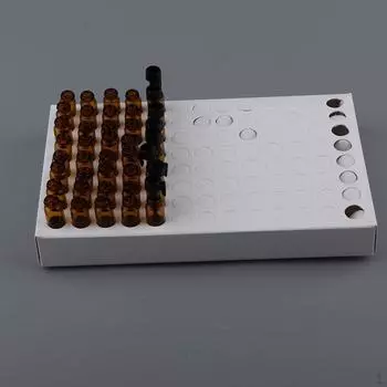 104шт стеклянные флаконы для духов пустой флакон с ароматом эфирного масла 1 мл Clear Body White Cap