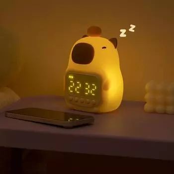 105*94*152 мм светодиодный будильник 12/24 часа ABS+HIPS+силикагель