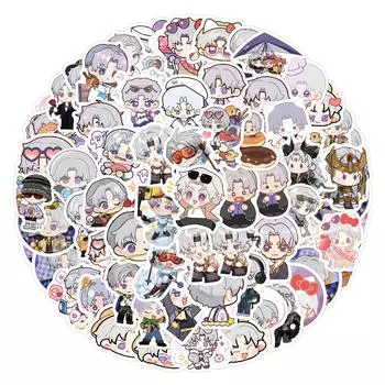 105 Чарли Су QQ Люди Граффити Наклейки Украшают Холодильник Скейтборд Чашку для воды DIY Наклейки для личности