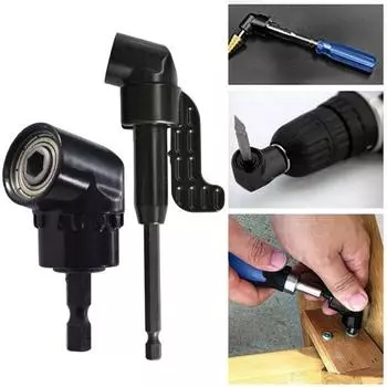 105-градусный угловой адаптер для дрели, устойчивый к коррозии, многофункциональный угловой удлинитель для дрели-шуруповерта, набор бит Short