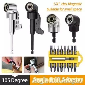 105 градусов 1/4 шестигранный магнитный адаптер, гибочные сверла, реверсивная отвертка с храповым механизмом, регулируемая мощность, инструменты + отвертки