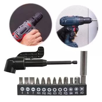 105 градусов Прямоугольный адаптер для сверла Угловой инструмент Винтовой ступичный шарнир для отвертки StyleB