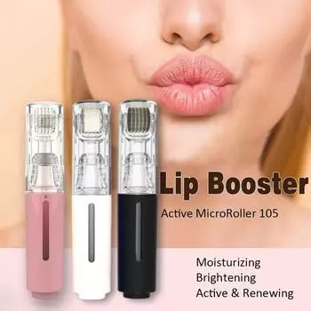 105 игл Derma Microneedle Roller для роста бороды, роста волос на бороде, титановые иглы 0,25 мм/0,3 мм, уход за губами, уход за кожей