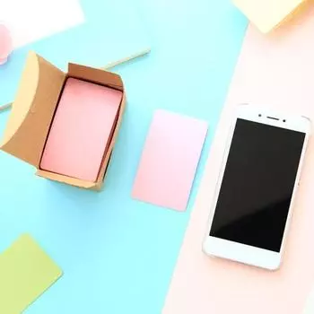 105 шт., маленькая бумажная карточка для заметок, двухсторонняя записываемая флэш-карта для исследования, словесное сообщение, подарок, граффити, сделай сам, карта розовый