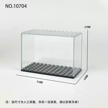 10704 10703 Building Block Doll Toy Storage Box Rectangular Acrylic Transparent Display Box