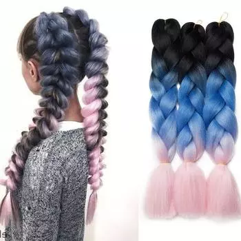 107 цветов Ombre Jumb1o синтетические плетеные волосы предварительно растянутые шелковистые пряди вязанные крючком наращивание волос для косичек прическа блондинка