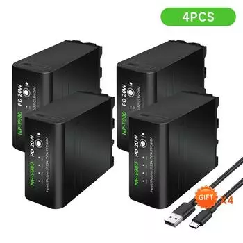 10800 мАч для Sony NPF 980 OF 980 NP-F990 NP F990 F970 F550 F570 F750 F770 MC1500C Батарея со светодиодным индикатором питания