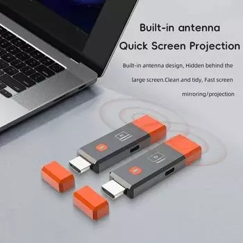 1080P 50M Wireless HDMI Extender Video Transmitter Receiver Adapter TV Stick Dongle for Camera Laptop PC to TV Monitor Projector