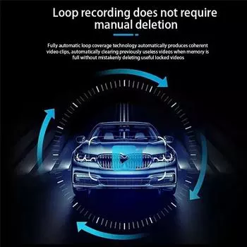1080P Автомобильный видеорегистратор с Wi-Fi, двойной объектив, передний внутренний широкоугольный ИК-монитор ночного видения, парковочный монитор, видеорегистратор NONE