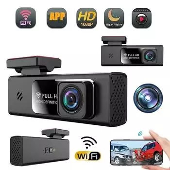 1080P Dash Cam Car DVR Camera Wireless WiFi App Dashcam Dash Camera Car Video Recorder Black Box 0GB