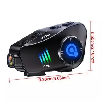 1080P HD Мотоциклетная гарнитура Шлем Камера DVR Видеорегистратор IP66 Водонепроницаемый Супер Широкоугольный Объектив Q28 Беспроводная Камера WiFi Bluetooth