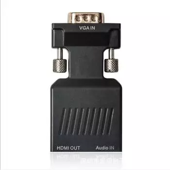 1080P конвертер адаптера Vga Male-Hdmi Female с аудиокабелем USB