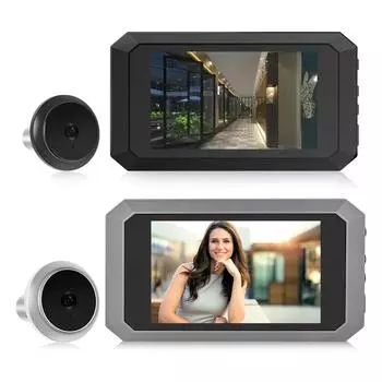 1080P WiFi видео дверной глазок беспроводной умный дверной звонок ИК ночное видение 4.0 ЖК-экран цифровой дверной глазок камера