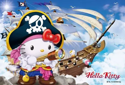 108 Micropiece Hello Pirate Ship Kitty s (10cmx14.7cm)