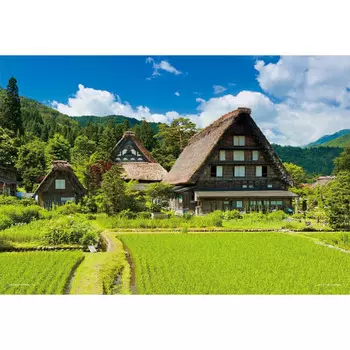 108 Piece Jigsaw Puzzle Cool Breeze Shirakawago (Gifu) Large Piece (26x38cm)