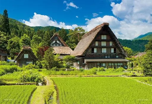 108 Piece Jigsaw Puzzle Cool Breeze Shirakawago Large Piece (Gifu) (26x38cm)