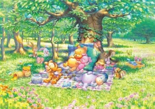 Пазл из 108 элементов с персонажами Disney Healing Time Soft Afternoon (18,2x25,7см)