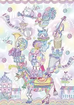 108 piece jigsaw puzzle ECONECO Bremen Musicians (18.2x25.7cm)