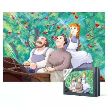 108-piece jigsaw puzzle - Green Gables and Family (mini) case frame, popular Korean puzzle