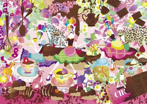 108 Piece Jigsaw Puzzle Horagu Chikayo Wrapped in Sweet Scent (18.2x25.7cm)