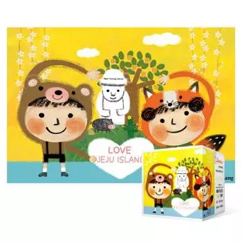 108-piece jigsaw puzzle / Jeju Hareubang (mini), popular Korean puzzle