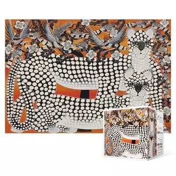 108-piece jigsaw puzzle / Leopard - Orange (mini), popular Korean puzzle