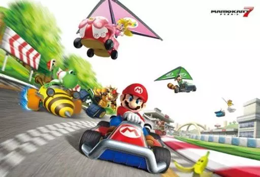 108 Piece Jigsaw Puzzle Mario Kart 7 Large Piece (26x38cm)