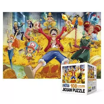 Пазл из 108 деталей / One Piece - В поисках сокровищ (Мини), популярная корейская головоломка