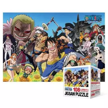 108-piece jigsaw puzzle / One Piece - New Crew (Mini), popular Korean puzzle