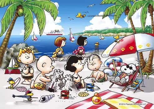 108 piece jigsaw puzzle PEANUTS Beach Memories (18.2x25.7cm)