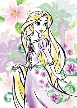 108 Piece Jigsaw Puzzle Rapunzel on the Tower Rapunzel/Flower (18.2x25.7cm)