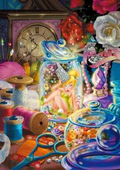 108 Piece Jigsaw Puzzle Tinkerbell It Oh, Fell! [Hologram Jigsaw] (18.2x25.7cm)