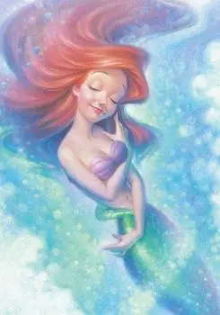 108 предметов Disney Персонаж Исцеление Время Ариэль Обнимающий Свет (18,2x25,7см)