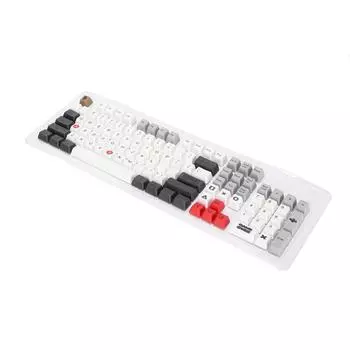 108 шт. Индивидуальные колпачки для клавиш в стиле ретро-игры из ПБТ-материала, легко заменяемые декоративные принадлежности для клавиатуры