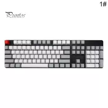 108 шт./компл., светозащитная механическая клавиатура, подходящая по цвету, сменная колпачок из ПБТ 1